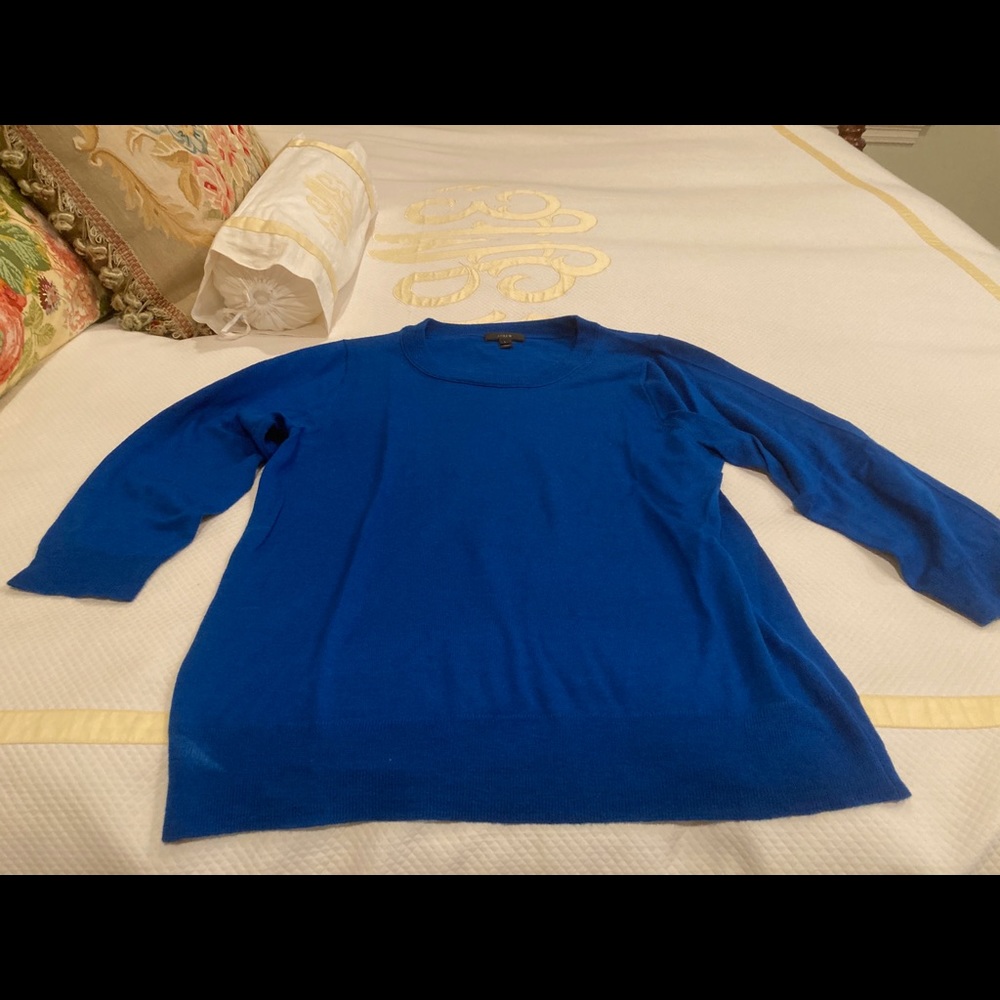 J crew blue sweater